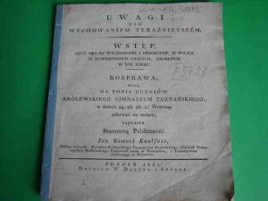 UWAGI NAD WYCHOWANIEM TERAŹNIEJSZYM 1823