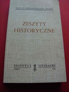 ZESZYTY HISTORYCZNE. Z. 85. Paryż, 1988.
