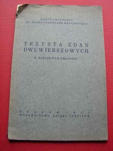 KRASIŃSKI A. bp: 300 zdań dwuwierszowych. 1931