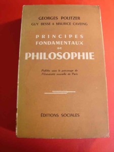 POLITZER G.: Principes fondamentaux de philosophie. 1954.