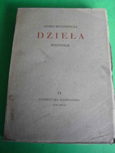 MICKIEWICZ A.: Dzieła wszystkie. T. IX. 1935.