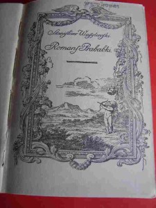 WASYLEWSKI S.: Romans prababki. 1920.