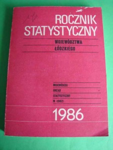 ROCZNIK STATYSTYCZNY WOJEWÓDZTWA ŁÓDZKIEGO 1986.