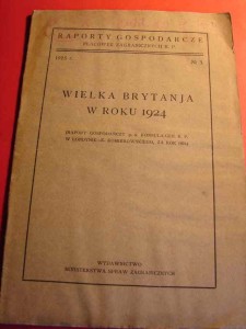 WIELKA BRYTANIA W ROKU 1924. 1925.