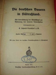 DIE DEUTSCHE BAUERN IN SUDRUSLAND. 1917