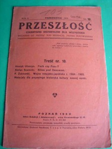 PRZESZŁOŚĆ. R.II, 1930, nr 10.