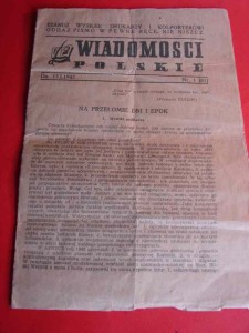 WIADOMOŚCI POLSKIE. 1943, nr 1.