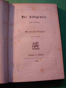LENAU N.: Die Albigenser. Freie Dichtungen. 1846. 