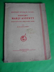 SAINT-LAURET de:Krótkie studium duszy s. Marii Assunty. 1929. 