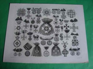 ORDERY I ODZNACZENIA. Staloryt ok. 1850.