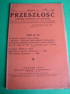 PRZESZŁOŚĆ. R.II, 1930, nr 12.
