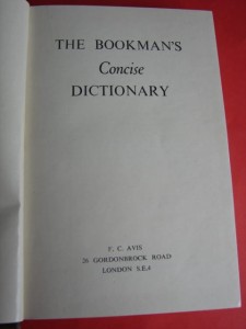 THE BOOKMAN`S CONCISE DICTIONARY. 1956. [Słownik księgoznawczy]