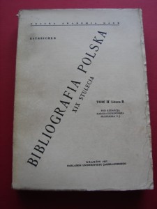 BIBLIOGRAFIA POLSKA XIX WIEKU. T.2. Litera B. 1961 