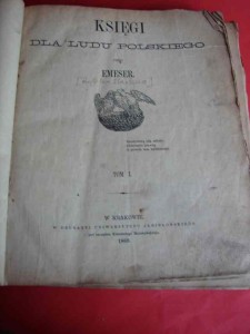 RYLSKA M.: Księgi dla ludu polskiego. T.1. 1869.