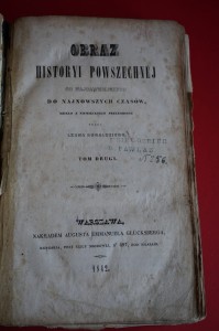 ROGALSKI L.: Obraz historii powszechnej. T.2. 1842.