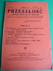 PRZESZŁOŚĆ. R.II, 1930, nr 3.