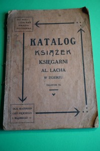 KSIĘGARNIA A. LACHA W ZGIERZU. Katalog. 1928. 