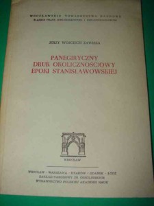 DRUKI PANEGIRYCZNE 1765-1795