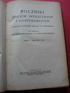 ROCZNIKI DZIEJÓW SPOŁECZNYCH I GOSPODARCZYCH. 1932.