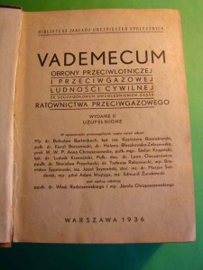 VADEMECUM OBRONY PRZECIWLOTNICZEJ I PRZECIWGAZOWEJ. 1936.