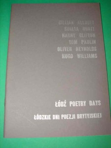 ŁÓDZKIE DNI POEZJI BRYTYJSKIEJ. 1999.