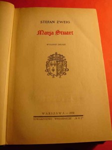 ZWEIG S.: Maria Stuart. 1938.