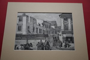 PILLATI K.: Warszawa. Rozbiórka domów. 1882. 